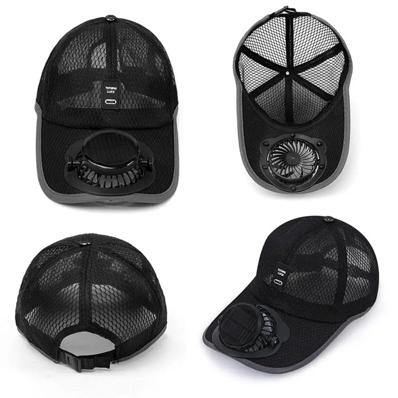 Gorra con Ventilador Solar — Frescor Instantáneo & Protección UV