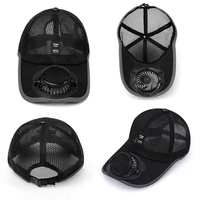 Gorra Solar Klevara con Ventilador
